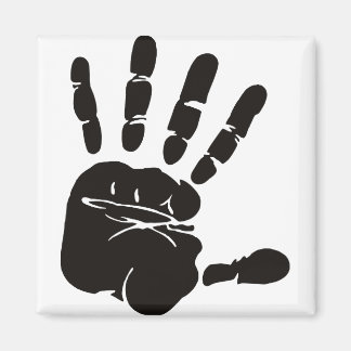 Hand Impression Black Magnet