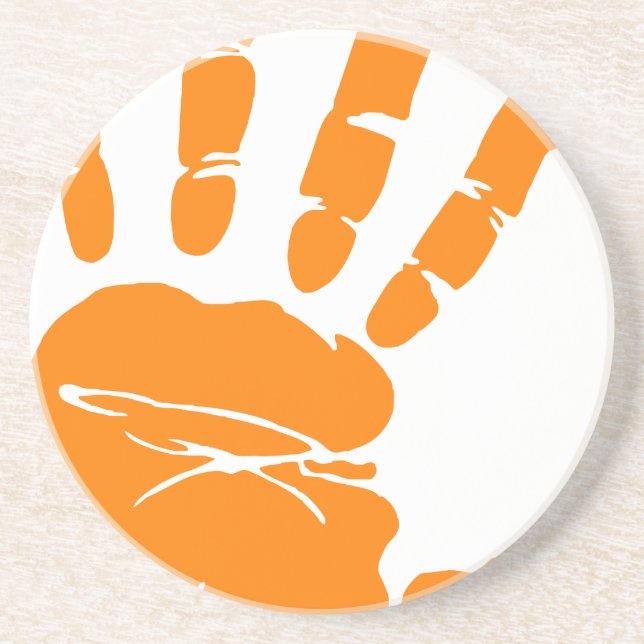 Hand impression drink coaster (Front)
