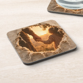 Hand in Hand Beverage Coaster