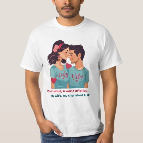 Hand in Hand Happy Couples Delight  Hubby and w T_Shirt