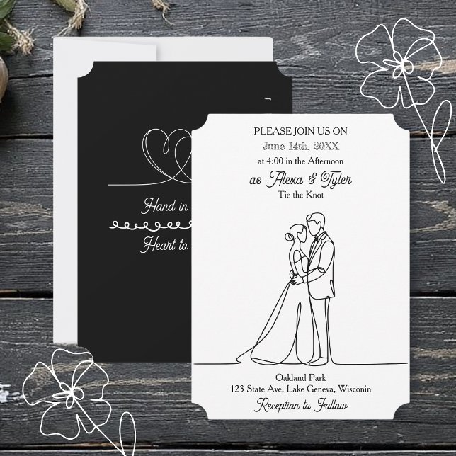 Hand in Hand, Heart to Heart | Photo Wedding Invitation (Creator Uploaded)