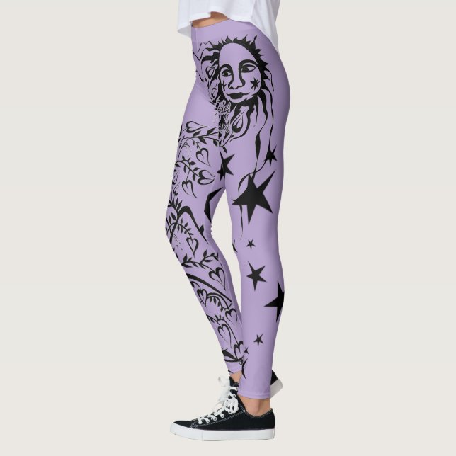 Hand Inked Designer Leggings (Left)