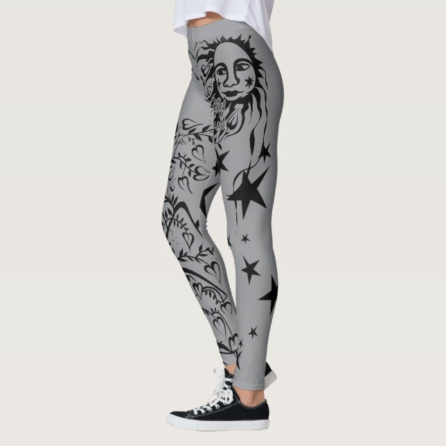 Hand Inked Designer Leggings (Left)