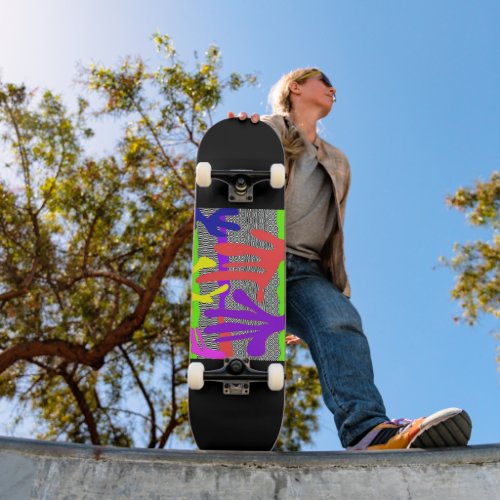 Hand Jive Colorful  Skateboard