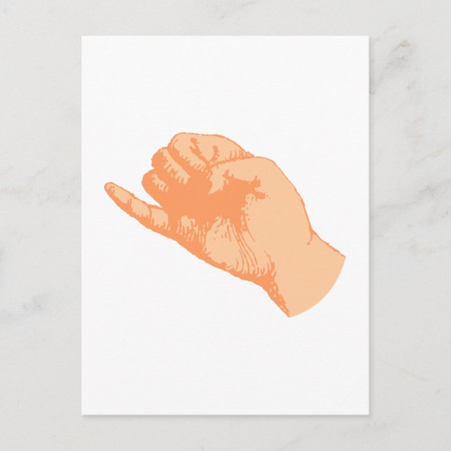 Hand kleiner Finger little finger pinkie pinky Postcard (Front)