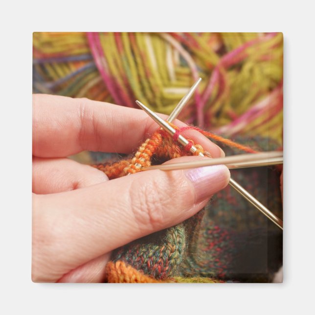 Hand Knitting Magnet (Front)