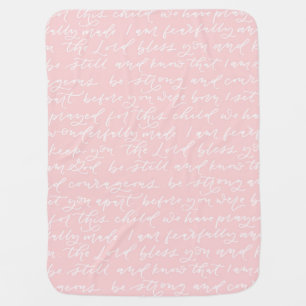 Hand Lettered Baby Bible Verses Blanket