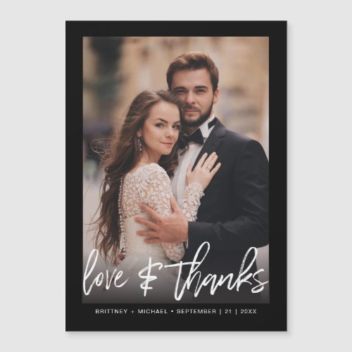 Hand_Lettered Black Photo Modern Thank You