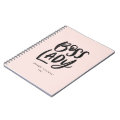 Hand Lettered Boss Lady Spiral Notebook | Zazzle