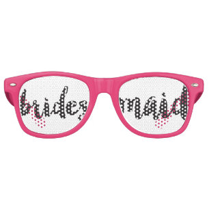 Hand Lettered Bridesmaid Swag Party Glasses