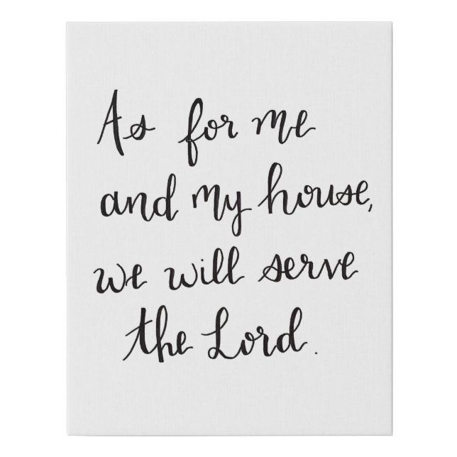 Hand lettered canvas art (Front)