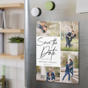 Hand Lettered Collage Save The Date