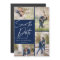 Hand Lettered Collage Save The Date Navy Blue