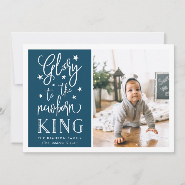 Hand Lettered Glory | Christmas Photo Card