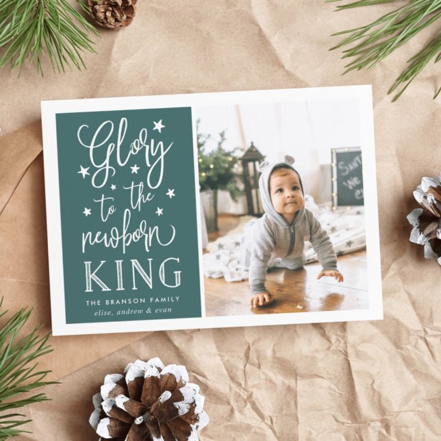 Hand Lettered Glory | Christmas Photo Card (Creator Uploaded)
