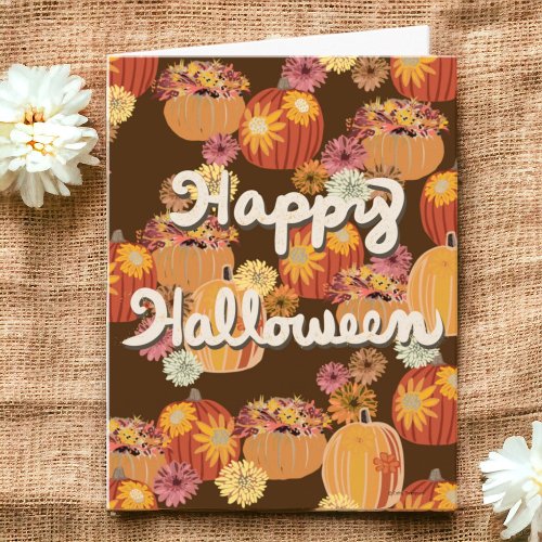 Hand Lettered Halloween With Original Art Card