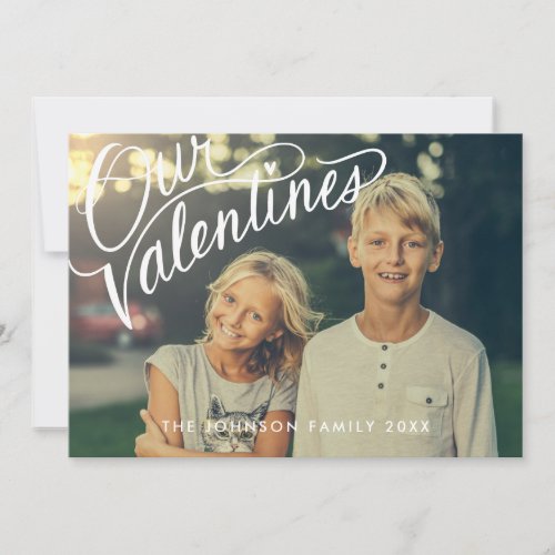 Hand Lettered Happy Valentines Day Holiday Photo