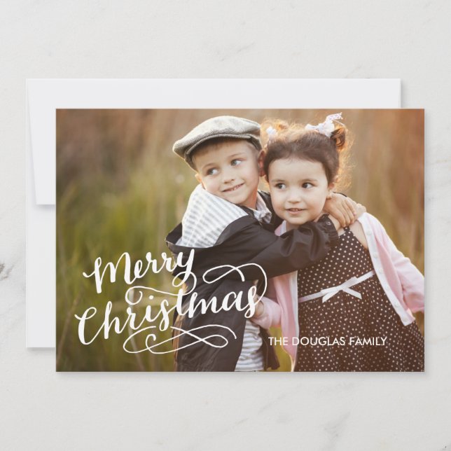 Hand Lettered Holiday Card (Front)