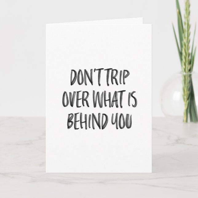Hand Lettered Inspirational Motivational Quotes Card (Front)