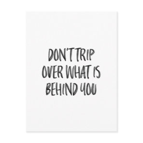 Hand Lettered Inspirational Motivational Quotes Postcard