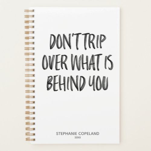 Hand Lettered Inspirational Quotes Personalized Planner