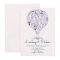 Hand Lettered Love Purple Hot Air Balloon Wedding