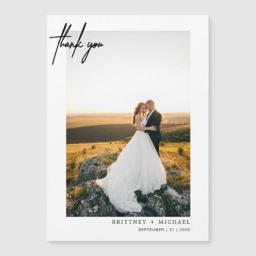 Hand_Lettered Modern Photo White Thank You