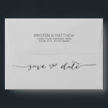 Hand-Lettered Save the Date Address Grey Envelope<br><div class="desc">This hand-lettered save the date card is perfect for your save the date cards. Matching save the dates available.</div>