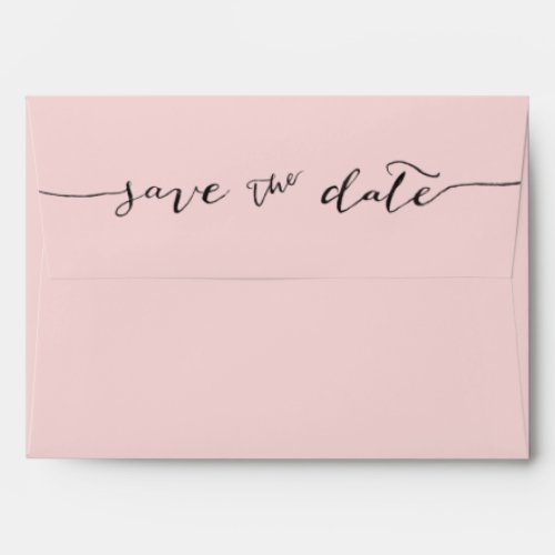 Hand_Lettered Save the Date Envelope