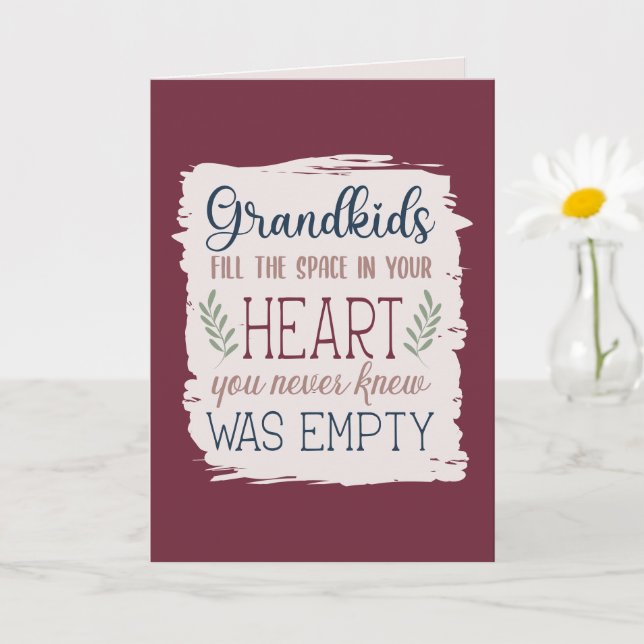 Hand Lettered Sentimental Quote Grandparent's Day Card (Small Plant)