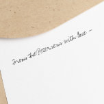 Hand Lettered Signature | Your Custom Text Rubber Stamp<br><div class="desc">Editable hand lettering signature / hand writing script rubber stamp.             Personalize it with your name / text and use it to add a personal touch to large mailings.    .       Suitable for Christmas / weddings / business corporate</div>