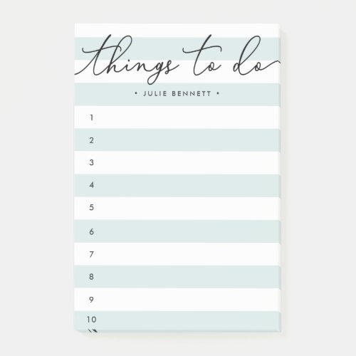 Hand Lettered Stripe | To-Do List Post-it Notes