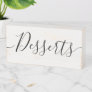 Hand lettered style text custom word wedding table wooden box sign