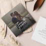 Hand-Lettered Wedding Day Photo Thank You Note Card