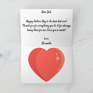 Hand-Lettered White Script Photo Father's Day Card