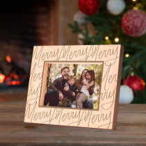 Hand Lettering Merry Etched Frames