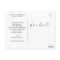 Hand Lettering Photo Wedding Thank You Postcard