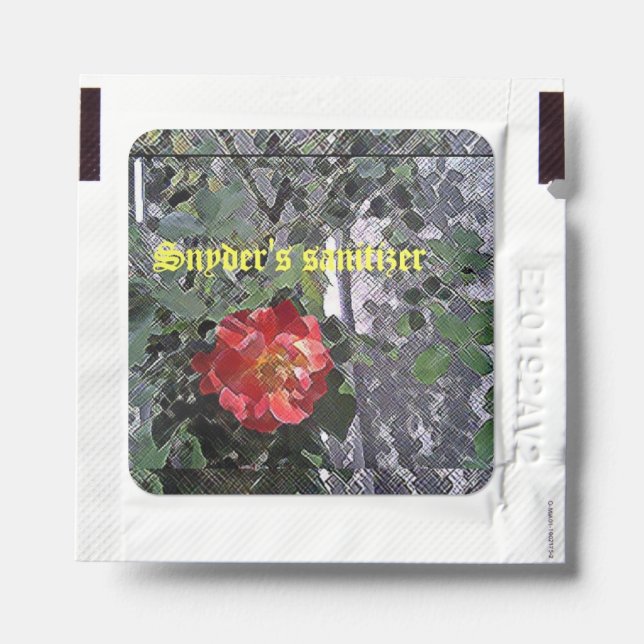 hand lotion and Hand Sanitizer Packets (Sticker on Packet)