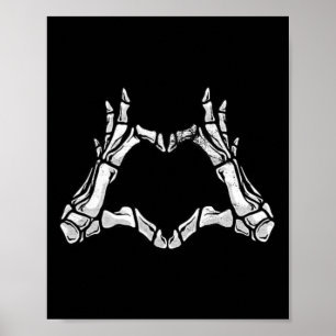 Hand Love Sign Bone Heart Shape