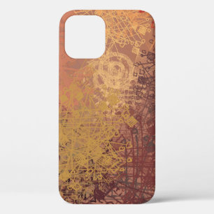 Hand made art. Colorful texture. Modern artwork. S iPhone 12 Case