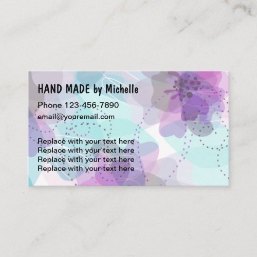 Hand Made Artist Creative Business Card