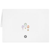 Hand Made Card Balloon - Happy Birthday (Back Horizontal)