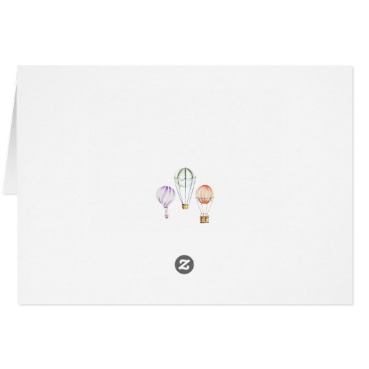 Hand Made Card Balloon - Happy Birthday (Back Horizontal)