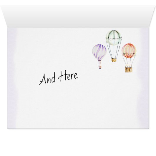 Hand Made Card Balloon - Happy Birthday (Inside Horizontal (Bottom))