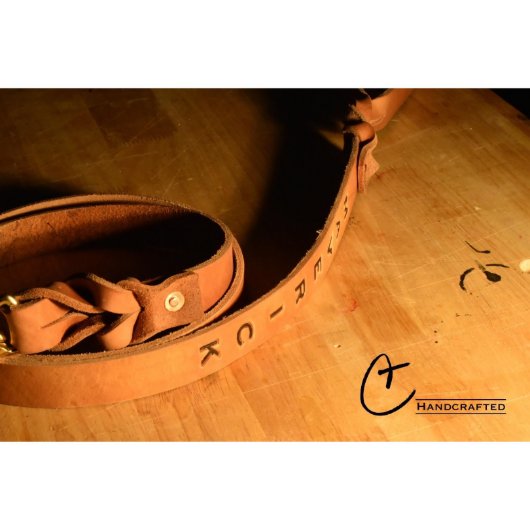 Hand Made Leather Dog Leash (Customizable)