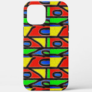 Hand-made mosaic, Painting Barcelona Tilles Case-M iPhone 12 Pro Max Case
