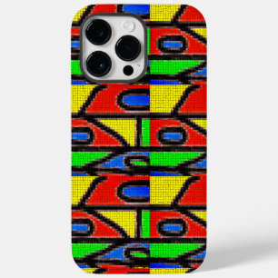Hand-made mosaic, Painting Barcelona Tilles Case-Mate iPhone 14 Pro Max Case