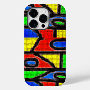Hand-made mosaic, Painting Barcelona Tilles Case-Mate iPhone 14 Pro Case