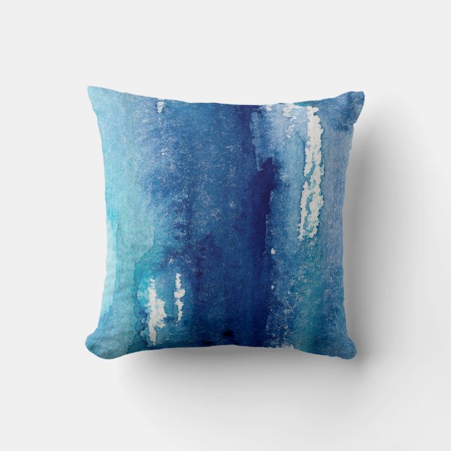 hand made shabby abstract background with watercol throw pillow (Front)
