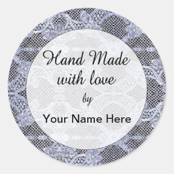 Hand Made With Love Sticker by kathysprettythings at Zazzle